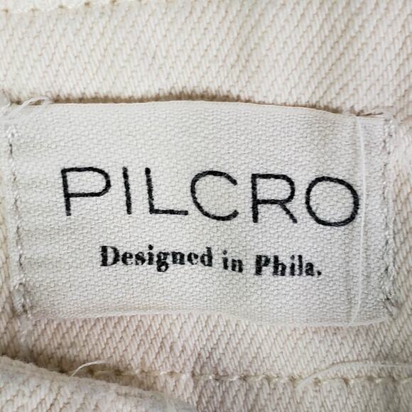 Pilcro Anthropologie The Kit High Rise Wide Leg Utility Trousers Size 29 Beige - Picture 6 of 13